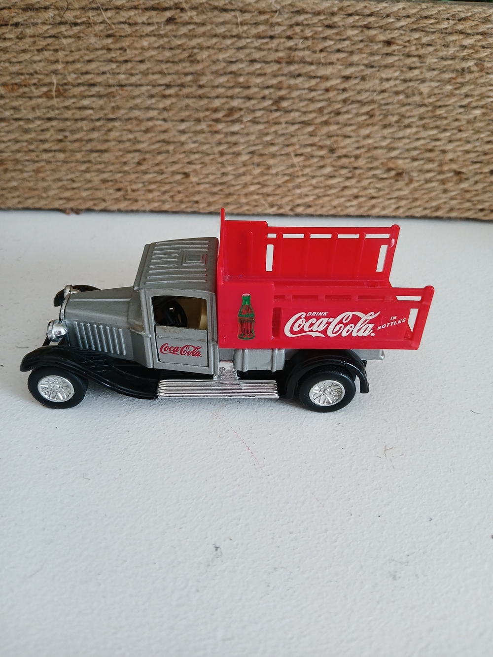 Coca Cola Kids Toy Vintage Delivery Truck - Red and Silver